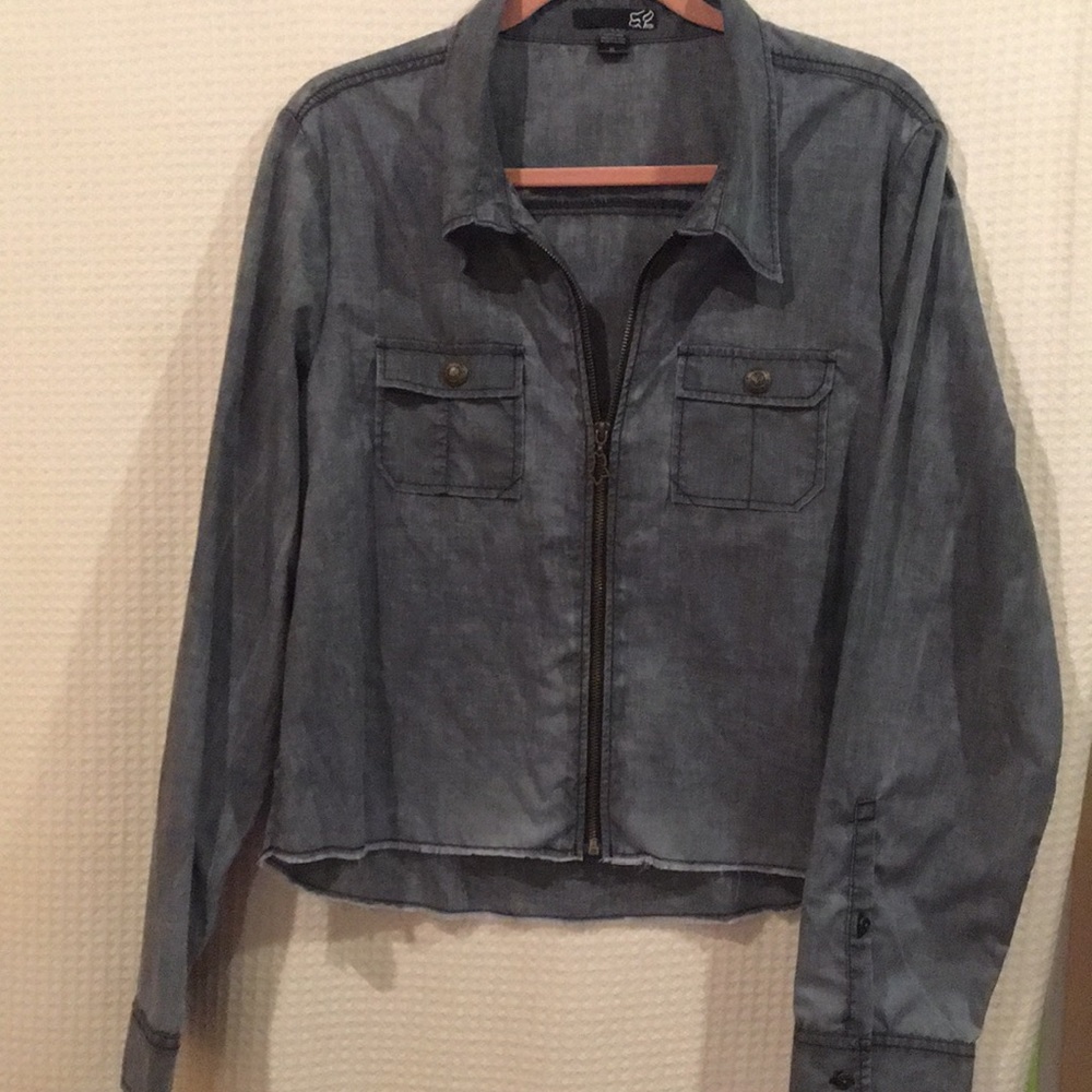 FOX RIDERS COMPANY THIN ZIPPED SHIRT Sz XL